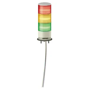 3-laags Lamppost 24V Constant Op Opvouwbare Voet Met Zoemer Xvgb4sm Harmony Xvgb4sm Alarmlampje