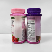 Gummies avancées pour cheveux, peau et ongles avec 2x Biotine 6000mcg, saveur fraise, pour la croissance des cheveux et la vitalité de la peau
