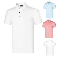 Chemise de golf pour homme à manches courtes, rayée, en polyester et élasthanne, tendance et fonctionnelle, anti-UV, douce, légère, respirante et à séchage rapide