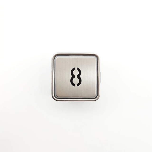 Cost Effective Square Black Digit Stainless Steel Elevator Control Button for Hotel and Villa
