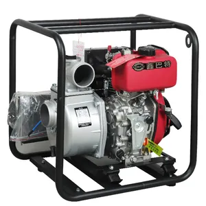 XINBATE移动式柴油192柴油动力泵室外花园灌溉6英寸泵电动启动