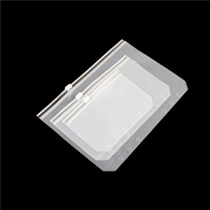 Claro dinero sobre plástico cremallera bolsas carpeta insertar bolsillo planificador fábrica al por mayor A6/<span class=keywords><strong>A5</strong></span> <span class=keywords><strong>6</strong></span> agujeros PVC regalo Bloc de notas impreso - Product Image 4