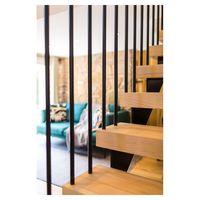 Escaliers flottants en bois massif, gain de place, pour appartements urbains et maisons mitoyennes compactes où l'espace est limité