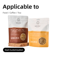 Sachet Doypack Personnalisé en Plastique pour Café, Aliments, Thé et Herbes avec Fenêtre et Impression Personnalisée – Usine B2B sur Mesure