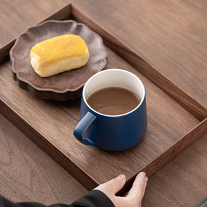 Laser Engraving Porcelain Tea Cup Wood Cover Ceramic Coffee Mug Custom logo Printed - Product Image 5