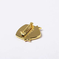 Broche Épinglette Dragon Doré Personnalisée en Gros, Style Rétro Vintage, Broche Drapeau 'Always Ready', Bijou Cadeau pour Amis, Vente en Gros