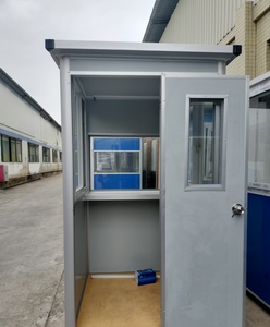 Nhỏ bảo vệ nhà hiện đại ngoài trời an ninh gian hàng an toàn kim loại lán di động tạm thời <span class=keywords><strong>kiosk</strong></span> cabin làm bảo vệ gian hàng - Product Image 4