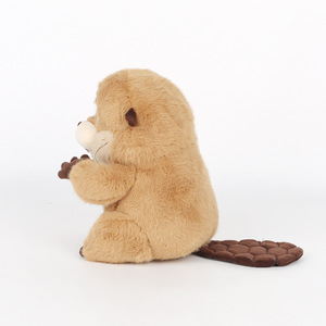 HOPPERS Peluche Castor, Marmotte et Marmot de dessin animé, Jouet en peluche amusant, doux et câlin, avec expression mignonne, Mascotte, Cadeau d'anniversaire - Product Image 6