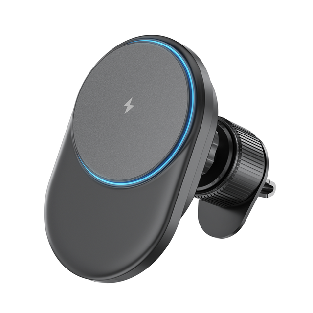 2024 Qi2 New Technology 2-in-1 15W Car Wireless Charger Retractable 60cm Cable 2A Output Smart Magnetic Feature for Phone