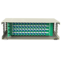 Vente flash : Cadre de distribution optique à fibre optique à montage en rack 19 pouces, 12/24/48/72/96/144 ports ODF SC/FC/LC/ST