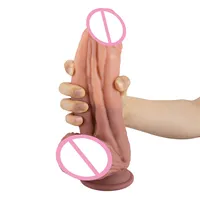 Monster Silicone Realistic Dildo with Dual Density Anal Plugs
