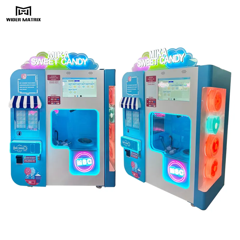マルチマーケティング屋外作業高収量購入砂糖綿菓子自動自動販売機