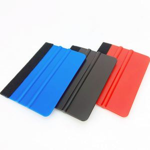 Custom Logo Square Plastic Felt Squeegee Multiple Colors for <b>Vinyl</b> Wrap Tools Car Stickers <b>Decal</b> Applicator - Product Image 1