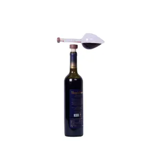 aerador de vinho de vidro feito à mão aerador de vinho de dedo médio