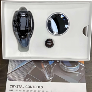 Avec emblème <span class=keywords><strong>M</strong></span> et affichage de vitesse, pommeau de levier de vitesse LED en cristal 3 pièces pour console <span class=keywords><strong>centrale</strong></span> de voiture <span class=keywords><strong>BMW</strong></span> Série F X5 F15 <span class=keywords><strong>X6</strong></span> F16 - Product Image 6