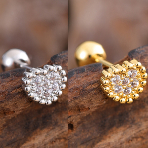 Juego de 10 Aretes para Cartílago, Hélix Medio, Tragus y Concha, 20g, Acero Inoxidable Quirúrgico Hipoalergénico con Circón, Joyería de Piercing para Mujer - Product Image 3