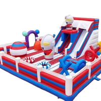 Parc de jeux gonflables Ultraman pour enfants, équipement de saut gonflable commercial pour la location d'événements de carnaval, divertissement en plein air