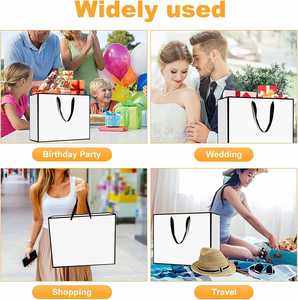 Customized Luxury <b>Gift</b> Paper <b>Bags</b> Ivory Board Zipper Top Custom Logo Colors for Shoes Clothing Packaging-Eco-Friendly Wholesale - Product Image 4