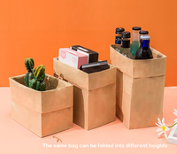 Sacs en Papier Kraft Brun Personnalisés Sans Poignée pour Emballage Alimentaire de Qualité, Vente en Gros Fabricants