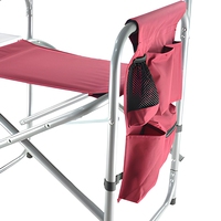 Chaise de camping pliable moderne en acier inoxydable, légère et durable, avec table d'appoint, idéale pour les directeurs de camping – Conception personnalisée