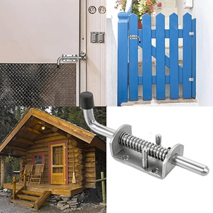 XDRD Loquet à ressort robuste en acier au carbone, avec goupille de verrouillage à ressort, résistant à la corrosion, thermolaqué, 5 - Product Image 5