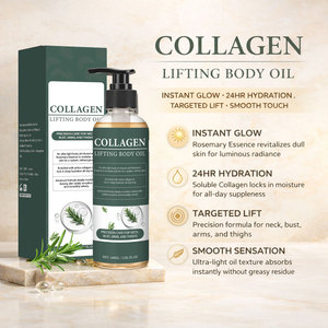 Huile corporelle et <span class=keywords><strong>de</strong></span> massage 100% pure au collagène pressé à froid 100ml, liftante et remodelante pour le cou, les seins, les bras, les cuisses et les fesses - Product Image 2