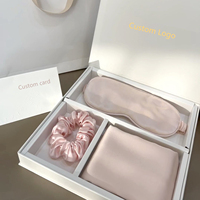 Ensemble cadeau de luxe 100% soie de mûrier 6A, taie d'oreiller en soie, masque pour les yeux en soie et ensemble de taies d'oreiller en soie