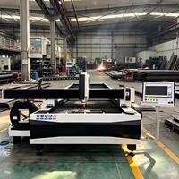 Machine de découpe laser à fibre Hoysook 6000W, tube et plaque intégrés, avec système de contrôle CNC Cypcut / Raytools, haute efficacité