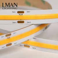 Cob Led Bande Lumière 480led Ce Rohs Bande Flexible 3000k 4000k 6500k 24v 12v Décoration Intérieure Cob Led Bande Lumières