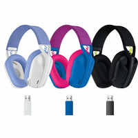 Auriculares Inalámbricos para Juegos Logitech G435 LIGHTSPEED, Controlador de 40 mm, Batería de 18 Horas, 165 g, Ligeros, Auriculares Supraaurales para PC, PS5, Xbox