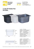 Boîte en plastique de 3L rectangulaire avec couvercle, idéale pour la crème glacée, vente en gros, pour la cuisine domestique moderne, fournie directement par l'usine