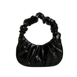 Bolso de mujer coreano 2023 otoño nuevo estilo Color caramelo nube plisada, axila simple y elegante, dulce hombro único - Product Image 5