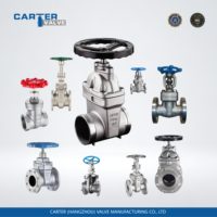Válvula de Compuerta de Acero Forjado A105 Carter, Conexión a Tope (BW/SW) WCB/WCC, Alta Temperatura, Control Remoto, Engranaje Cónico Eléctrico ANSI