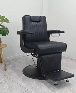 Customizable Color Reclining Barber Chair Adjustable Footrest Heavy-Duty Hydraulic Pump <b>360</b> Degree Rotation Base Barber Shop - Product Image 4