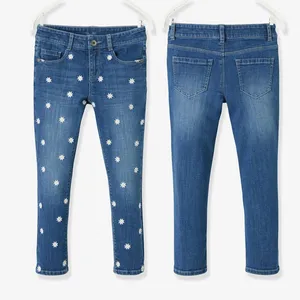 New Coming OEM Accept Wholesale Girls Kids Clothes Factory China Best Price Designer Jeans for Children