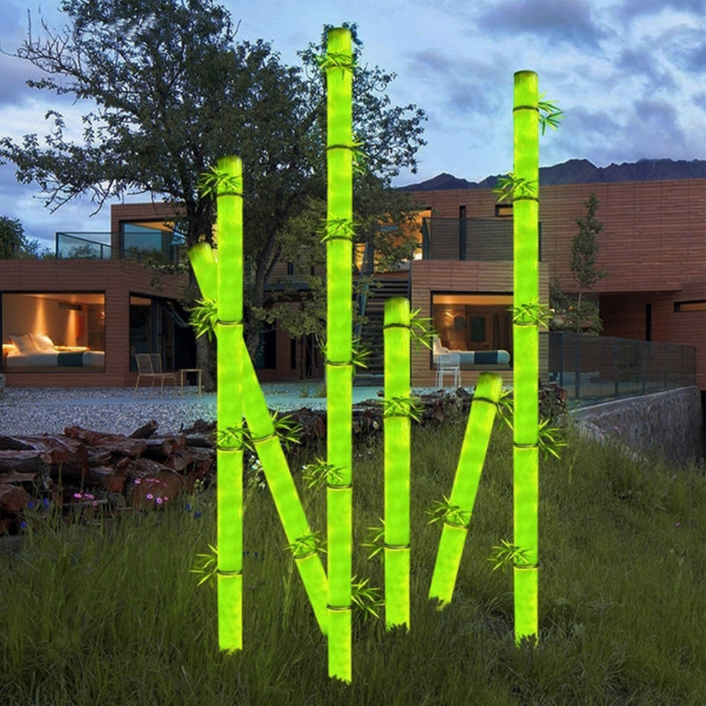 LED Grne Bambuslichter Auenbereich IP65, Gartenbeleuchtung 10W
