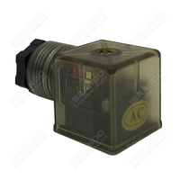 Connecteur de prise de bobine de solénoïde AC DC brun DIN43650A PG11 IP65 2P+E avec indicateur LED DIN 43650A DIN 43650 Forme A