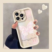 Coques de Téléphone Antichoc Luxe Papillons pour iPhone 17 Air 16 15 Plus Pro Max 14 13 12 11 – Housse de Protection Arrière Anti-chute