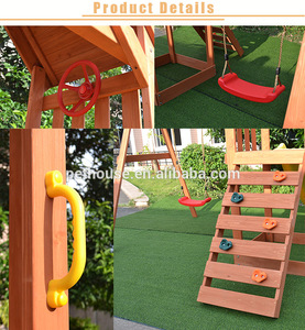 Bambini Swing per bambini <span class=keywords><strong>in</strong></span> legno giardino Swing Slide mobili da esterno - Product Image 3