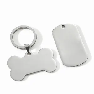 Custom Size Hot Sale Stainless Steel Metal Blanks Dog tag/Dogtags