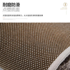 พรมเช็ดเท้าห้องน้ำขนสั้นทรงสี่เหลี่ยมผืนผ้า ไมโครไฟเบอร์ สีพื้น ซึมซับน้ำได้ดี กันลื่น สำหรับห้องน้ำ - Product Image 5