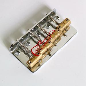 Donlis สะพานแบสแซดเดิลทองเหลือง19มม. แนววินเทจสำหรับกีตาร์เบส4สายแจ๊ส - Product Image 4