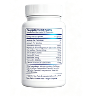 JAYHOO Glycinate de magnésium 90 capsules, soutien au zinc B6 D3, relaxation musculaire et complément pour le sommeil