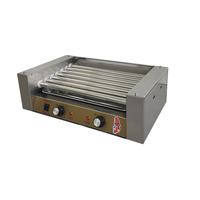 Nouvelle machine à hot-dogs commerciale certifiée CE, en acier inoxydable, 220V, 7 rouleaux, barbecue pour la préparation de hot-dogs et de saucisses