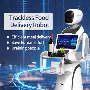 Robot de Entrega Comercial, Robot Servidor de Alimentos <span class=keywords><strong>Profesional</strong></span> con Bandejas de Carga Grandes para Banquetes de Boda, Cantinas y Cafeterías - Product Image 3