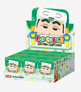 Vente en gros POPMART Crayon Shin-chan POP CUBE-2 Series Figurine de collection Boîte mystère Ornement Jouet Cadeau - Product Image 1