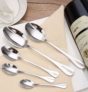 Manufacturer Wholesale Kitchen Eating Rice Soup Dessert Rice Soup Salad Silverware Tablespoon Cutlery <b>Coffee</b> <b>Spoon</b> Dinner <b>Spoon</b> - Product Image 6