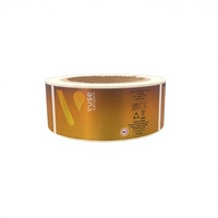 Étiquettes personnalisées dorées, étiquettes UV pour flacons de peptides, autocollants adhésifs imperméables en aluminium brillant argenté pour emballage