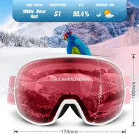 Snowledge 09 Sport Ski Google Bril Winter Bril Gepolariseerde Anti Fog Anti Uv Custom Snowboard Sneeuw Bril Voor Mannen Vrouwen