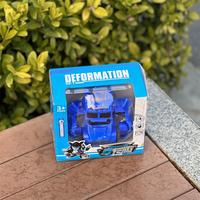 Ensamblaje de bricolaje educativo para niños 2 en 1 bloques de construcción de plástico Mini transformar coche deformación Robot Juguetes